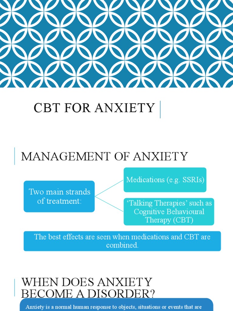Content image for Cognitive Behavioral Therapy (CBT) for Anxiety
